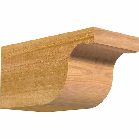 Ekena Millwork Del Monte Rough Sawn Rafter Tail, Western Red Cedar, 6"W x 6"H x 12"L RFT06X06X12DEL00RWR